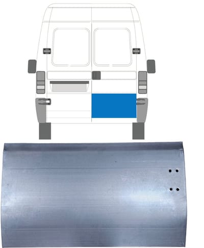 Buiten reparatiepaneel achterste deuren voor Peugeot Boxer 1994-2006 / Rechts