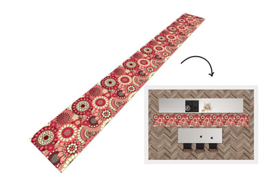 Keukenloper 400x50 cm - Keukenmat vinyl Bloem - Mandala - Retro - Patroon - Keukenmatten loper - Keuken vloerkleed tapijt