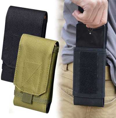 Outdoor Riem Tas – Telefoontas – Heuptas - Smartphone Tas - Waterdicht - Survival Tas - Duurzaam en Handig - Groen - LOUZIR