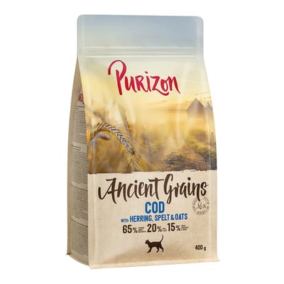 400g Purizon Adult Ancient Grain Kabeljauw Katten Droogvoer