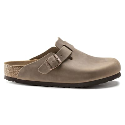 Birkenstock Boston Clog/Slipper -Tabacco Brown - Narrow Fit - Fettleder Oiled Leather - Maat 37