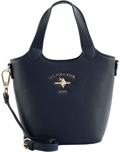 U.S. POLO ASSN. schoudertas handtas Stanford Mini Shopper Navy donkerblauw