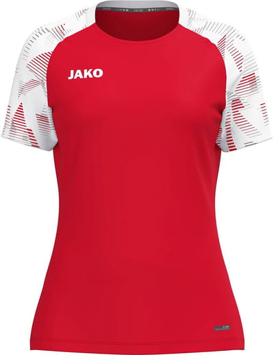 Jako Sonic T-Shirt Dames - Rood / Wit | Maat: 34/36