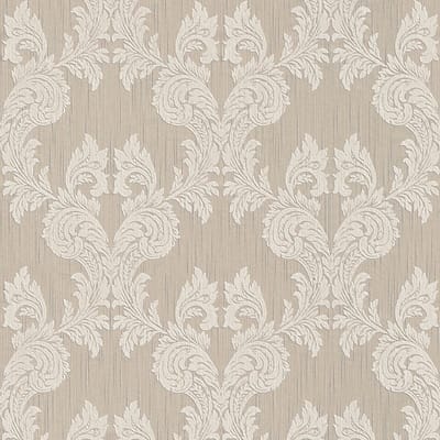Textiel look behang Profhome 956301-GU textiel behang gestructureerd in textiel look mat beige 5,33 m2