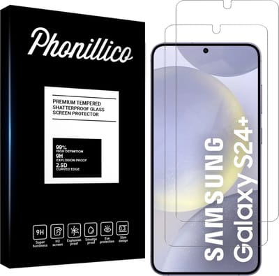 Screenprotector voor Samsung Galaxy S24 Plus - 2 stuks Beschermglas van glas Transparante glazen schermbeschermfolie