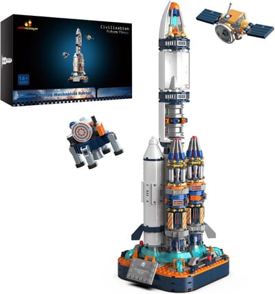 Grote Ruimteraket Bouwset - Ruimteschip & Spaceshuttle Model voor Jongens en Volwassenen