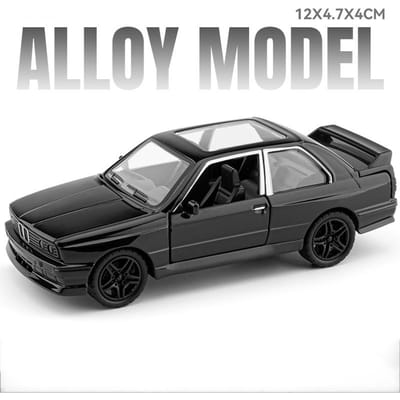 1:36 M3 Sportwagen Model Speelgoed Legering Carrosserie Rubberen Banden Miniatuur Auto's Deuren Openen Terugtrekken Voertuigen Modellen Interactief Speelgoed