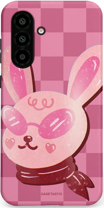 Casetastic Hoesje Geschikt voor Samsung A56 / A36 - Stijlvolle Beschermende Duo-layer Case - Luxe konijntje