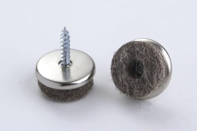 Vilten glijders voor stoelpootjes - 16 stuks meubelglijders voor vloerbescherming (diameter 28 mm)