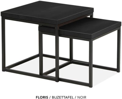 Maxfurn - Set vierkante salontafel | kleur: Noir