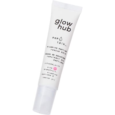 Glow Hub Treatments Pep Talk Plumping Peptide Rescue Balm Balsem Pink Grapefruit + Castor Oil
