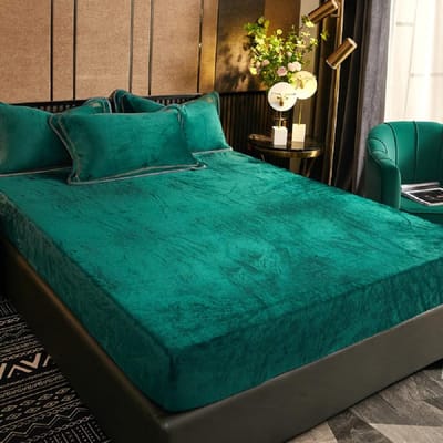 Unyqoos® Extra Zacht Hoeslaken van Microvezel in Luxe Groene Kleur voor Comfortabele Nachten
