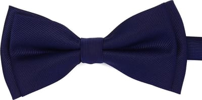 Sorprese Vlinderdas - 100% zijde - donkerblauw - vlinderstrik - zijden strik - rib - vlinderdassen