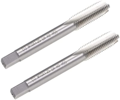 Dailygoods- Machine Tap M10 X 1.25Mm H2 HSS - 2Pcs - Rechte Fluiten - Draad Tapping - DIY Tool - Voor Tapspantangen - Draadkraan