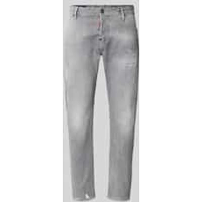 Slim fit Jeans met Logodetail