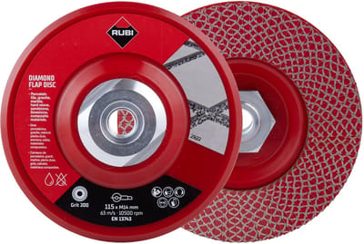 Rubi Flap Disc Diamant Lamellenschijf 125 mm Korrel 200
