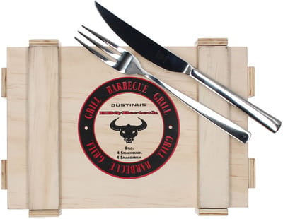 Justinus 8-delige Justinus BBQ bestekset voor 4 personen - 109-670