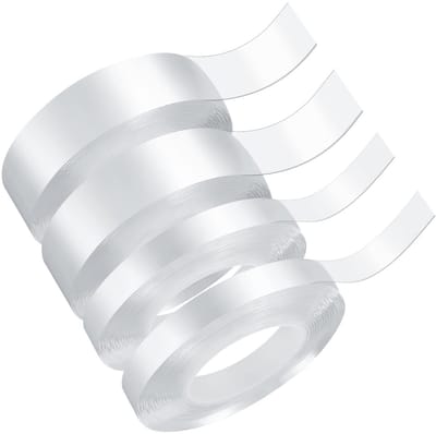 Dailygoods- Dubbelzijdig Tape Extra Sterk - Antislip Tape - Transparant Nano Tape - Herbruikbaar - Verwijderbaar - 1cm x 3m / 2cm x 3m