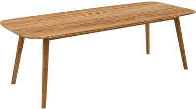 Goossens Tuintafel Lago - Hout - onbewerkt - 240 x 76 x 100 cm