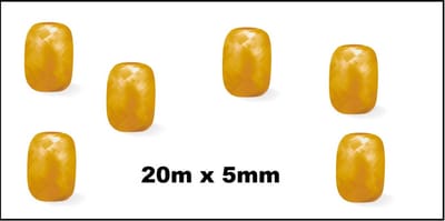 6x Cadeaulint goud 20 meter x 5 mm - Eitje - kado lint verjaardag kerst sinterklaas feest