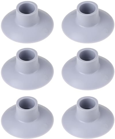 Dailygoods- Zuignappen 6 Stuks - 1 Inch - 25x75mm - Geschikt voor Caravan/Trampoline - PVC Rubber - Antislip Bevestiging