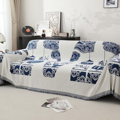 Bankhoes Stof, High-end Chinese Stijl, High-end Modern Antislip Bankhanddoek, Nieuwe Bankhoes, Anti-kattenklauw 180*130cm