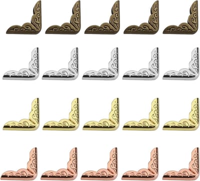 200 Stuks Metalen Hoekbeschermers voor Foto's, Vintage IJzeren Hoekbeschermer voor Boeken en Scrapbooking, Driehoekige Randdecoratie