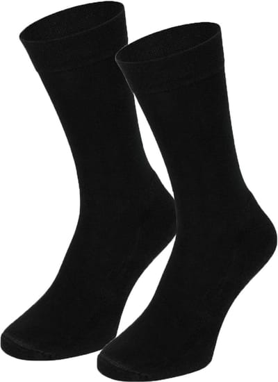 Boru Bamboo - Kniekousen - Zwart - 39-42 - Bamboe Sokken - Naadloos - Ademend - Anti-Bacterieel - Unisex - 2305