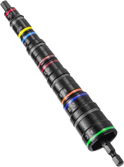Momentsleutel Set - Flip Ratelsleutel - Reparaties Uitvoeren - 8 in 1 Koppelingen - 1/4 tot 3/4 inch - Zilverkleurig