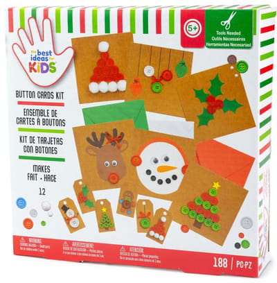 American Crafts - Colorbok Kids Christmas Holiday Card Kit - knoopjes - 34008970