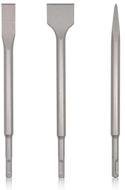 3-delige beitelset voor tegels en beton - puntbeitel en platte beitels (20mm, 40mm)