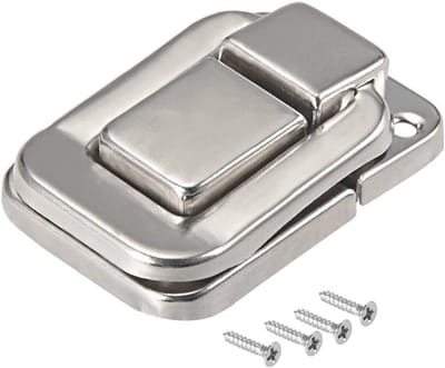 Kliksluiting 48 mm zilverkleurig decoratief slot 2 stuks