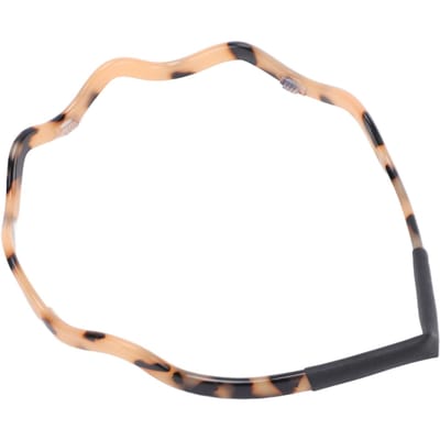 Golvend Hoofdbandje voor Brillen Geen Druk Anti-slip Hoofdband voor Brildragers voor Vrouwen Lichte Schildpadkleur beige