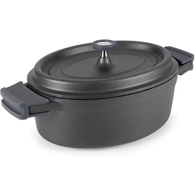 Ovale pot in gesmolten aluminium Lacor