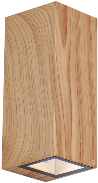 QAZQA baleno - Scandinavisch Wandlamp Up Down voor buiten - 2 lichts - D 9 cm - Naturel - Buitenverlichting