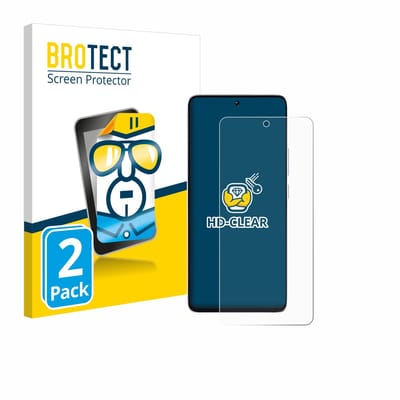 BROTECT - Screenprotector voor Xiaomi Poco M7 Pro - Folie Beschermfolie transparant 2 Stuks