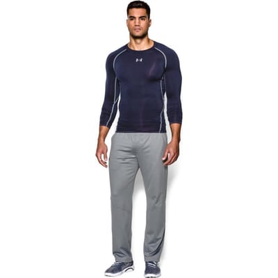 Under Armour Manches Longues Entraînement Coupe Slim Ultra Léger T-shirt de Sport Fitness Homme hauts Bleu Foncé 1257471-410 S gray