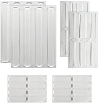 Dailygoods- Meubelbescherming Mat Antislip - Slijtvaste Vloermatten - Voetbescherming Stickers - Transparant Acryl - 44 Stuks - Eenvoudig te Installeren - Meubelbeschermers