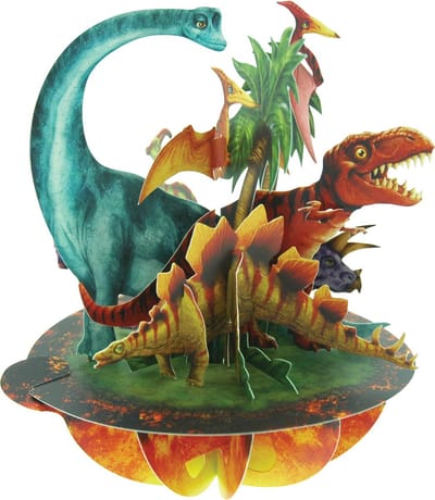3D kaart Dino's - Santoro London  Pirouettes