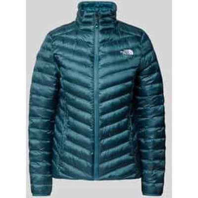 Regular fit gewatteerd jack met logostitching, model 'HUILA'