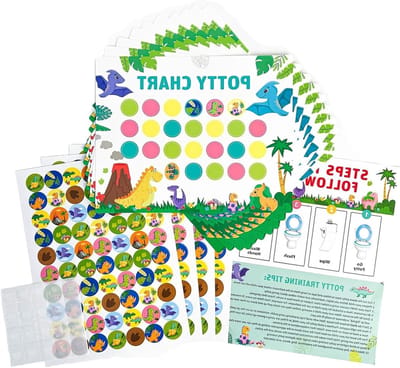 Beloningsbord voor Kinderen met 10 Taakborden en 208 Sterstickers voor Zindelijkheidstraining, Tandenpoetsen en Huishoudelijke Taken, Routineplanner voor Kinderen vanaf 3 Jaar