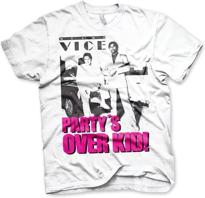 Miami Vice Partys Over Kid Big Tall T-shirt UV-1-MV006-H55-14