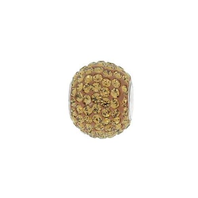 Blinx Jewels Zilveren Hanger Topaz Bol Steentjes Strass