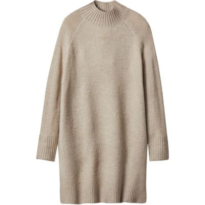 ESMARA Gebreide dames jurk (Beige, XS (32/34))