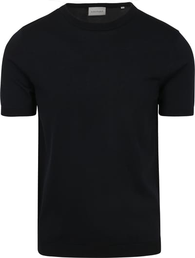 Suitable Knitted T-shirt Wap Donkerblauw (navy) - Maat L - Heren - Casual T-shirts