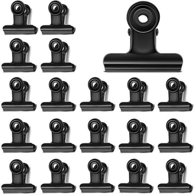 Dailygoods- Bulldog Clips 20 Stuks - Scharnierklemmen