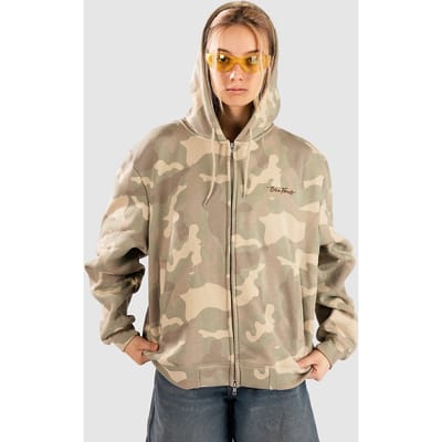 Blue Tomato Washed Camo Zip Hoodie oranje
