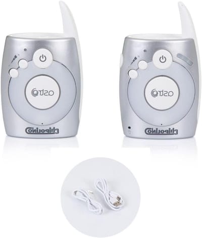 Digitale Babyfoon - Baby Monitor Audio - Kind in de gaten houden - Bidirectionele communicatie - 800-1000m bereik - Wit
