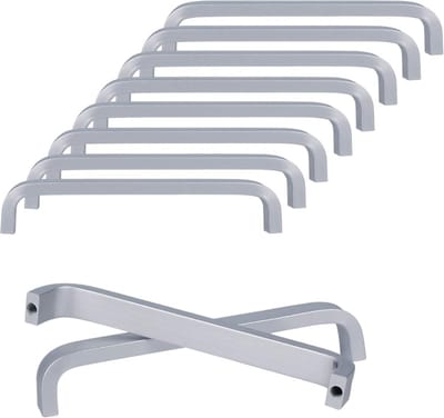 JGS ® Set van 10 Elegante Aluminium Deur- en Meubelgrepen voor Diverse Toepassingen