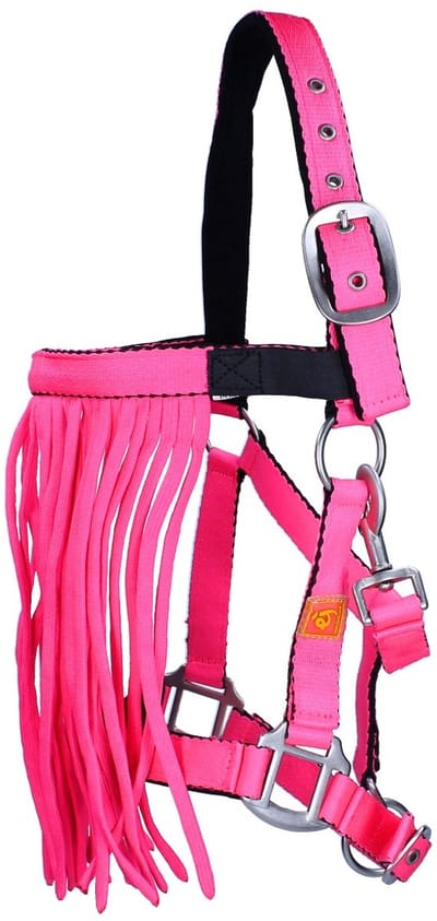 Epplejeck Halster Met Vliegenfrontriem Epplejeck Neon Roze
